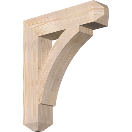 Ekena Millwork Thorton Craftsman Smooth Bracket, Douglas Fir, 5 1/2"W x 26"D x 30"H BKT06X26X30THR04SDF